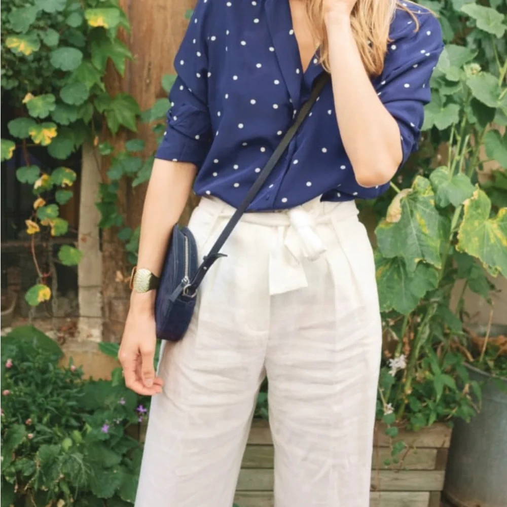 Sezane Pierre Trousers Size 2 (34) like new - Ecru